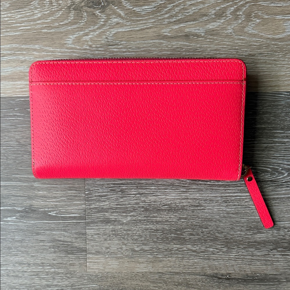 EUC Kate Spade Bright Pink Clutch Wallet - Picture 6 of 8
